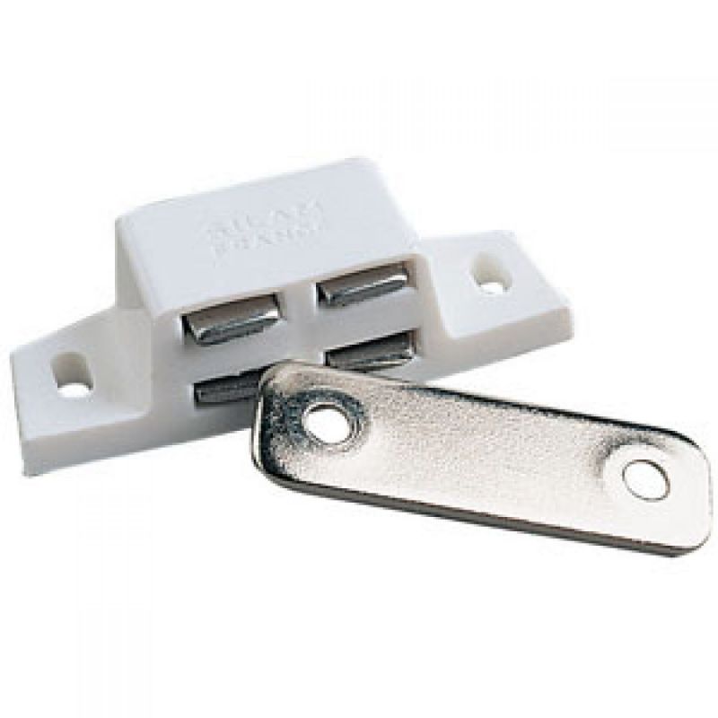 2x Grendel Magnetisch Wit