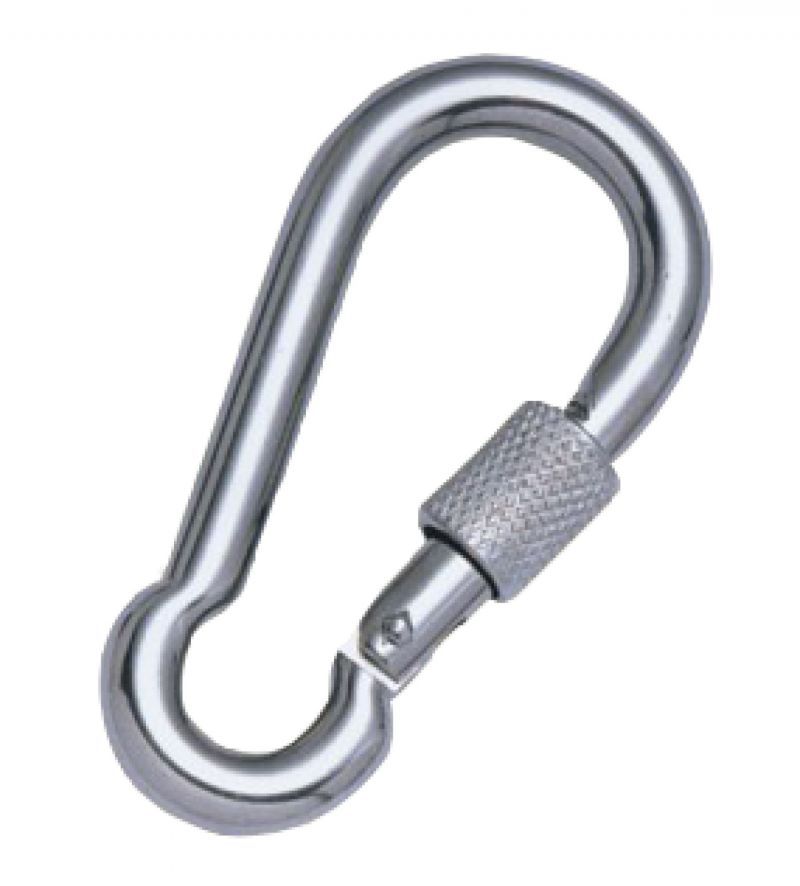 2x Karabijnhaak 6x60mm Geschroefd