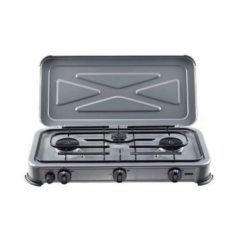 3-vlams Komfoor Grijs