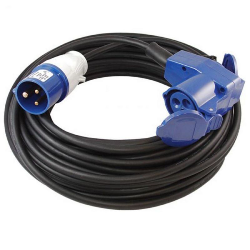 30m Aansl.snoer Cee Contra + Wcd