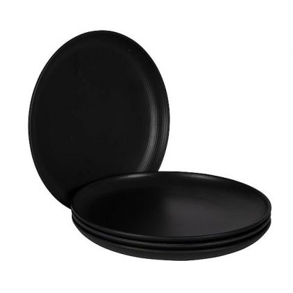 4x Ontbijtbord Orville Zwart