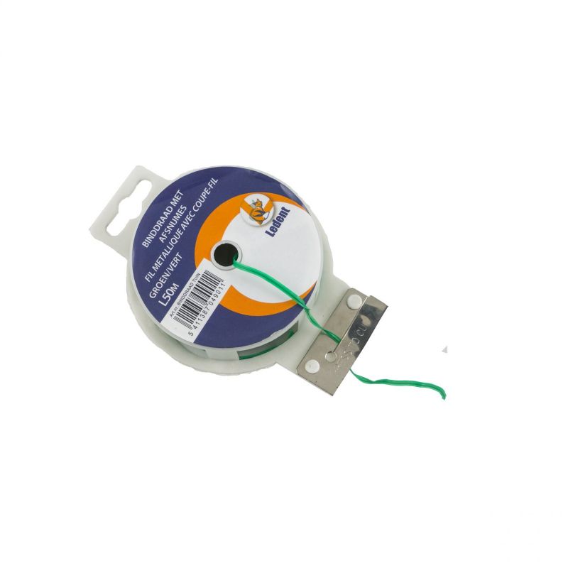 50m Binddraad Metaal Kern Geplastif.