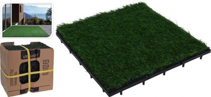 9x Gras Tegel 30x30cm