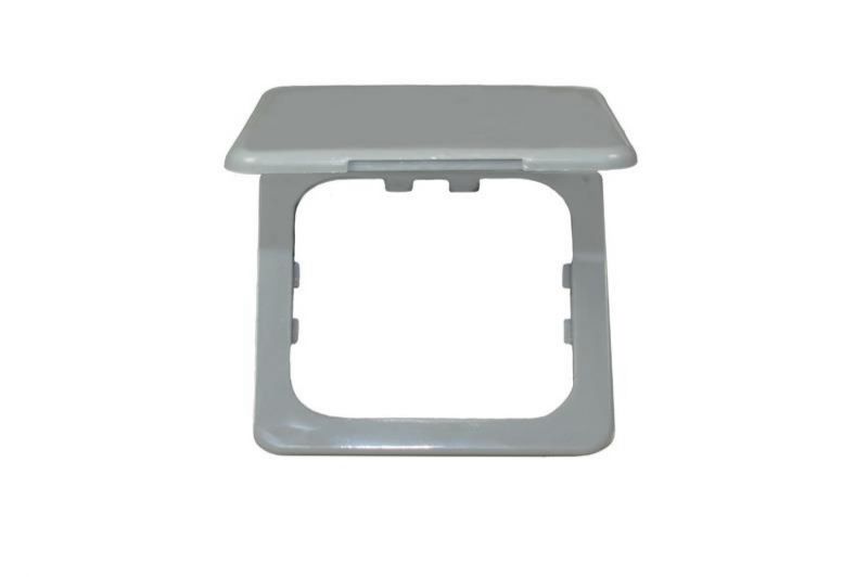 Afdekraam Met Deksel Enkel Grijs