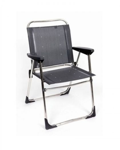 Alu Stoel Al 219 40 Donkergrijs Crespo