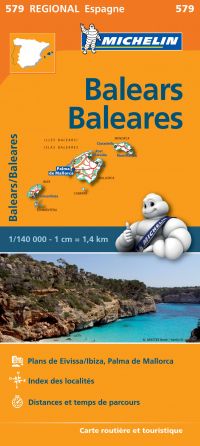 MICHELIN Michelin Baleares Spanje 11579 Regional Kaart