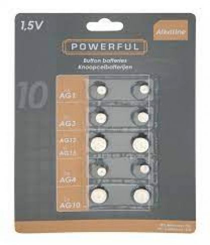 Batterijen Knoopcel 10-delig