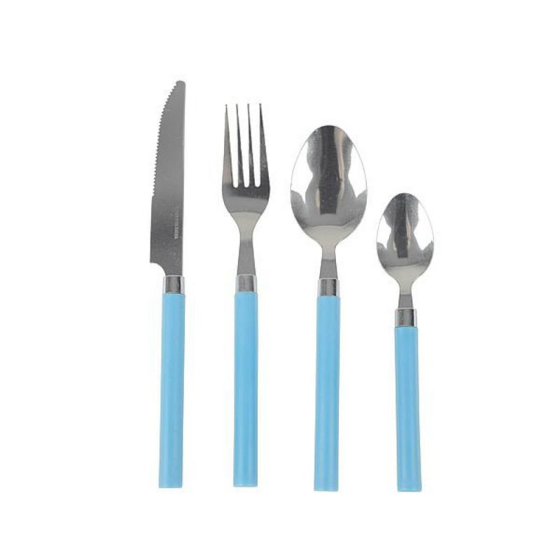 Bestekset Blauw 4delig In Box
