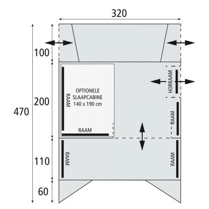 Auvent Atlantc Road Air Gr/antr/rouge