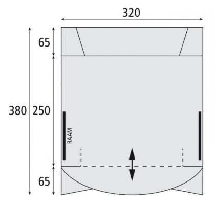 Auvent Midway Gris/rouge Travel Bardani