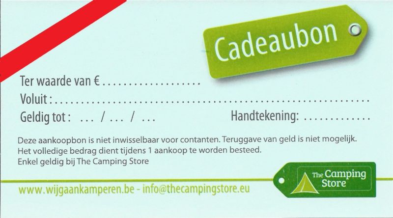 Thecampingstore Cadeaubon 100 Euro
