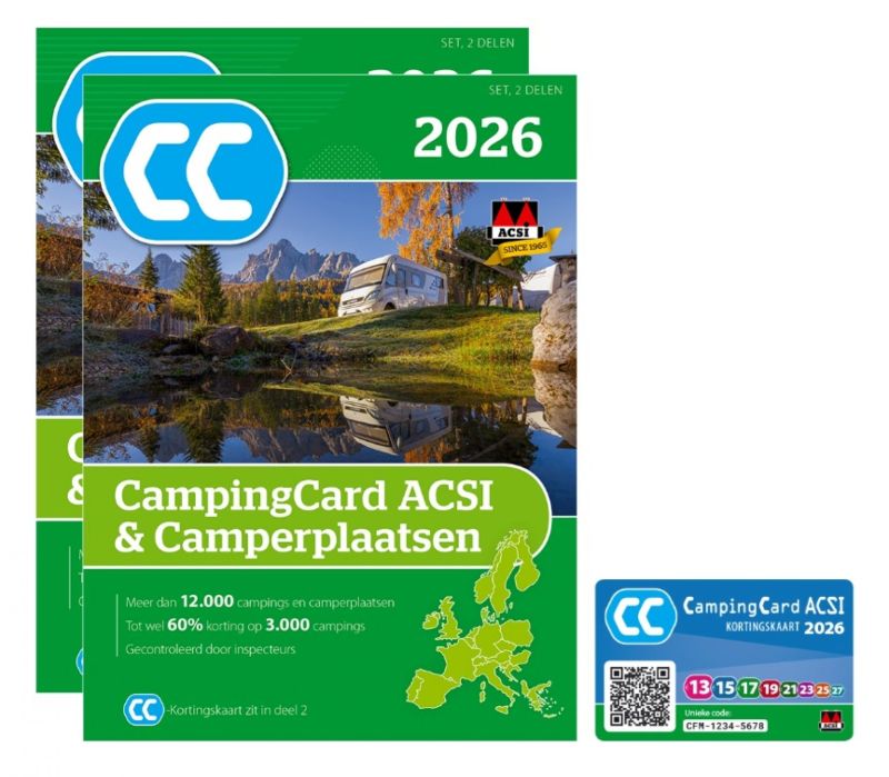Campingcard & Camperplaatsen 2026 Acsi