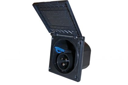 Cee-wandinvoerdoos Zwart