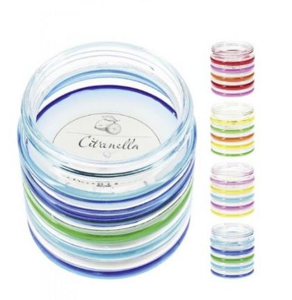 Bougie Citronella Rayures Ass.