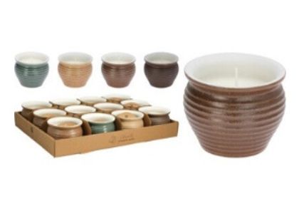 Bougie En Verre Citronella Ceramique