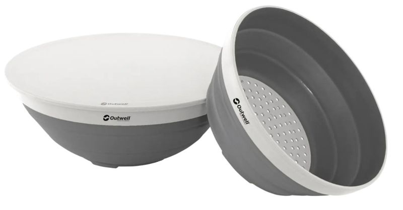Collaps Bowl&colander Grey Night