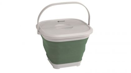 Collaps Bucket Square W/lid Green