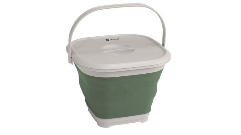 Collaps Bucket Square W/lid Green