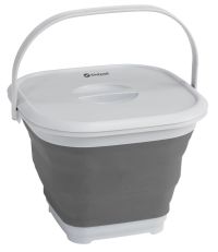 Collaps Bucket Square W/lid Grey