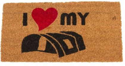 Deurmat Kokos Vouwwagen 25x50cm