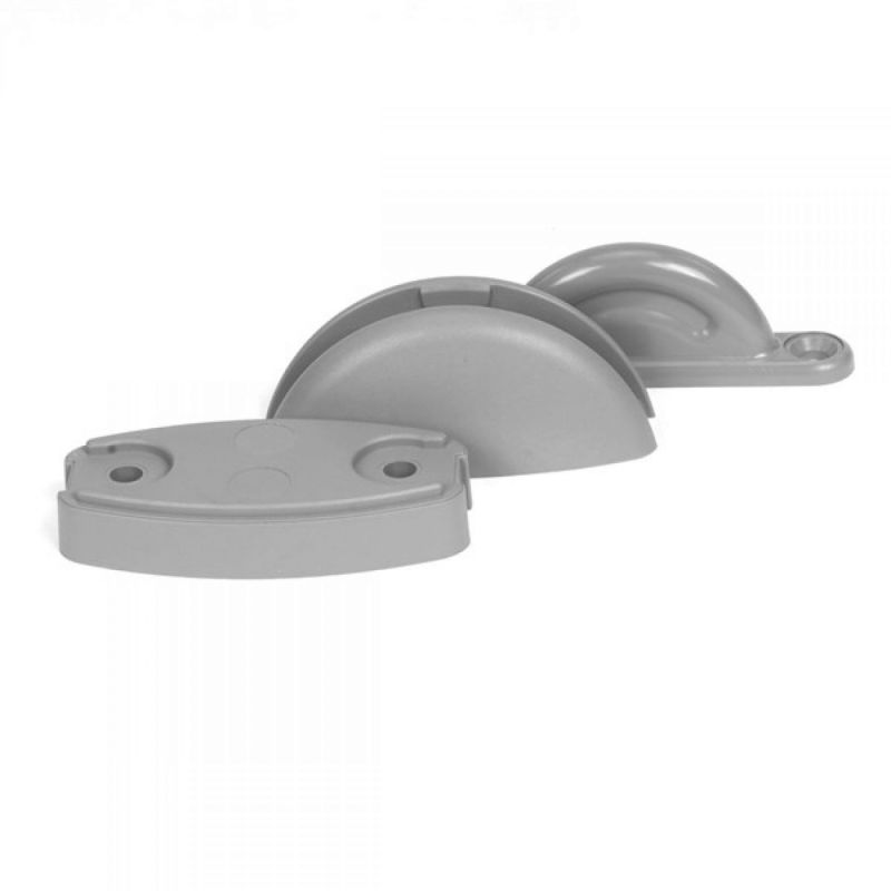 Deurvanger Plopp Grijs Incl Verhoogplaat