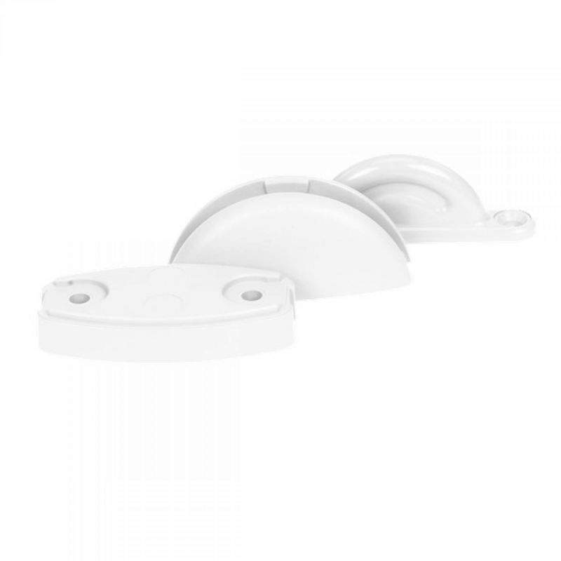 Deurvanger Plopp Wit Incl Verhoogplaat