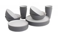 Dinner Set Gala 4 Person Grey Outwell