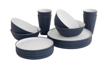 Dinner Set Gala 4 Person Navy Outwell