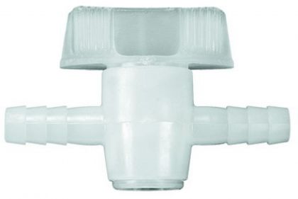 Doorloopkraan 2x12mm