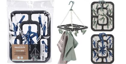 Droogrekje 18 Knijpers Zwart