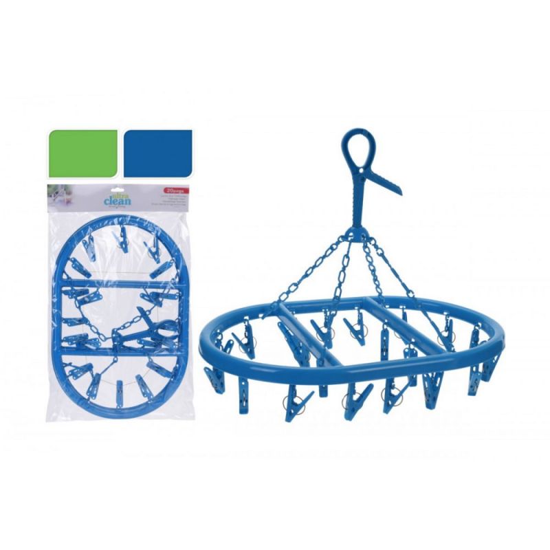 Mini Sechoir 18 Pinces Ass.