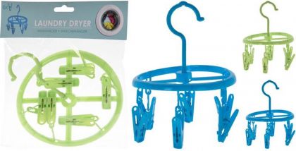 Mini Sechoir 6 Pinces Ass.