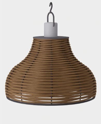 Hanglamp Big Rattan Brown Oplaadb. Hc