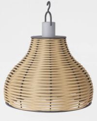 Hanglamp Big Rattan L-brown Oplaadb. Hc