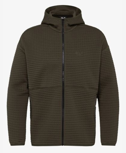 Hooded Fleece Mogari M Men Obs Moss