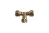 Knelkoppeling T-stuk 6/8mm