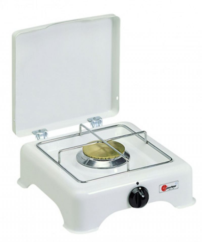 Komfoor 1-pits Met Deksel Wit