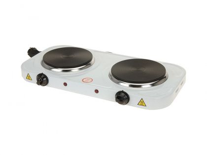 Kookplaat Dubbel Wit 2x1000w