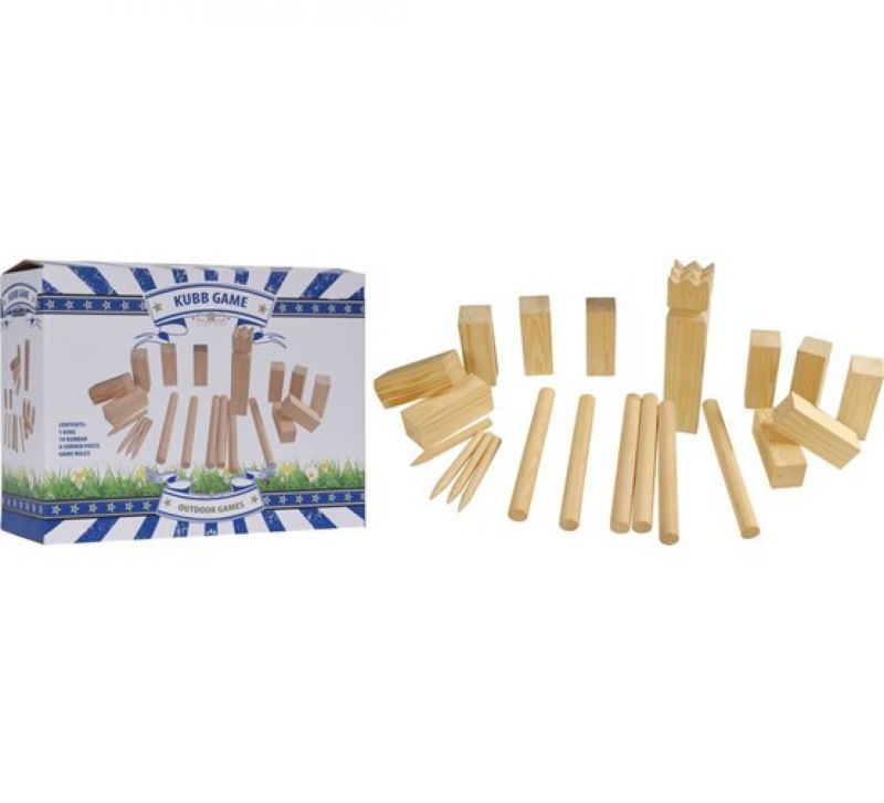 Kubb Set Groot Hout