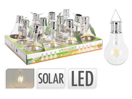 Lampe Solar Piriforme Verre