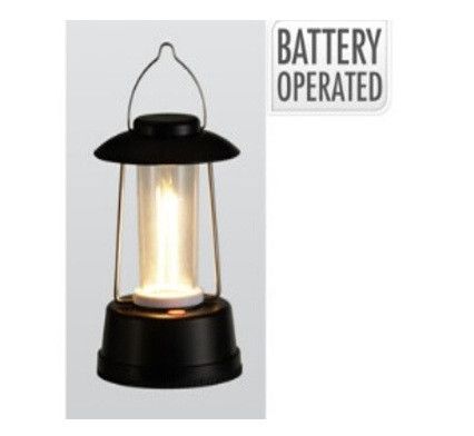 Lanterne 8x8x12cm Noir (batt)