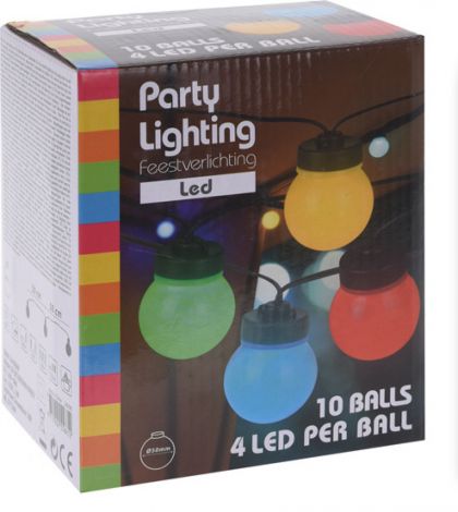 Lichtslinger Led 10 Lampen Multicolor