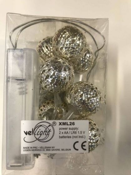 Lichtslinger Led 10 Zilverkl. Metalen Bo