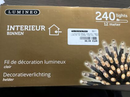 Lichtsnoer Deco 12m-240l Transparant