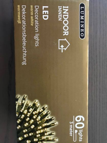 Lichtsnoer Deco 2.95m-60l Transparant