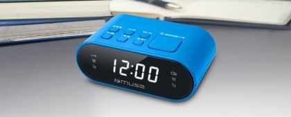 M 10 Bl Clock Radio Blue