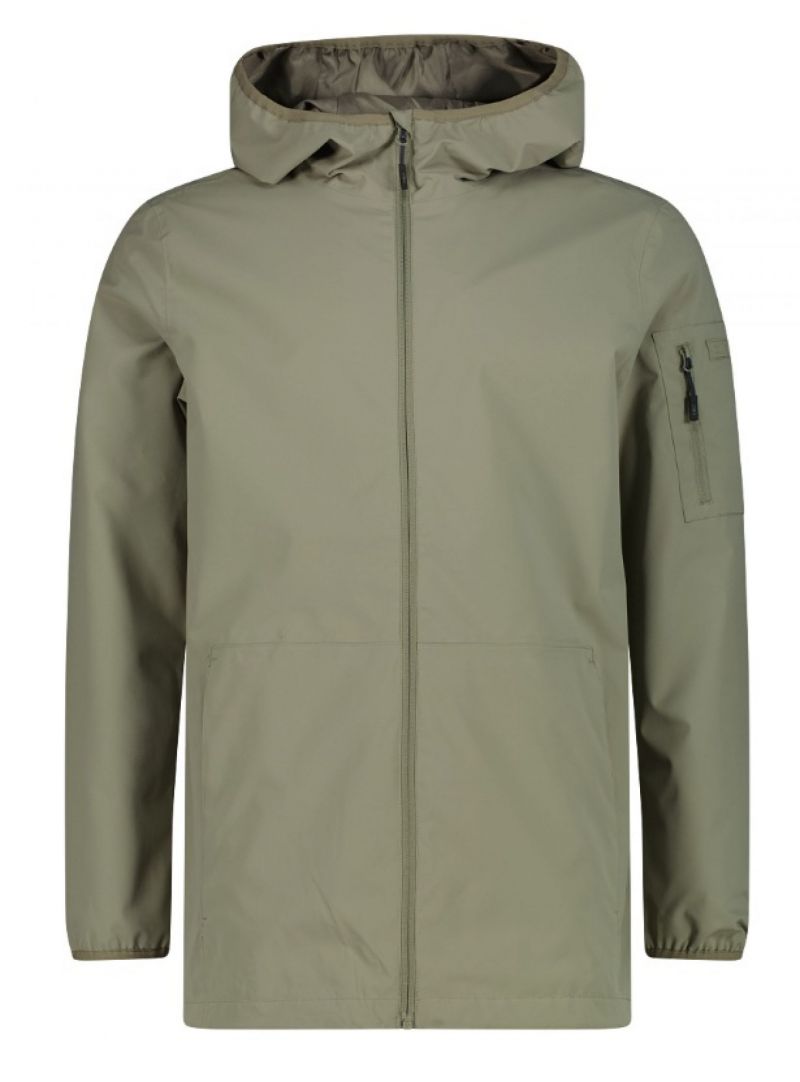 Man Parka Fix Hood 54 Sage Cmp