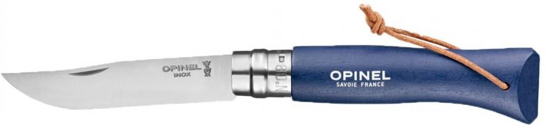 Mes Opinel 8 Rvs Colorama Blauw