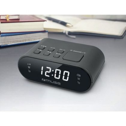 Muse M 10 Cr Clock Radio Black