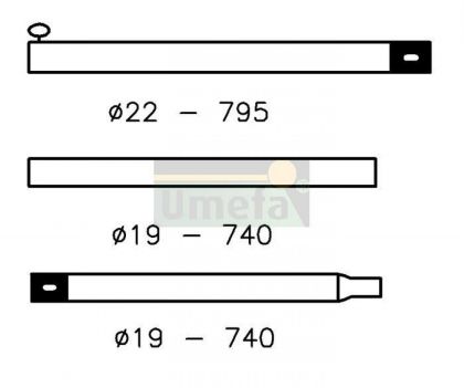 Faitiere 22mm 80-215cm Alu